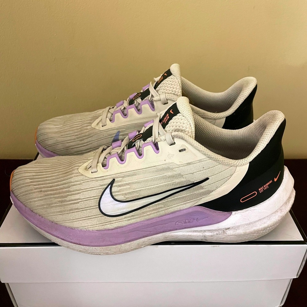 Nike Winflo 8 Womens Running Shoes White Purple Black CW3421-103